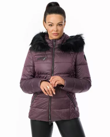 Sale | Purple Hooded Down Jacket