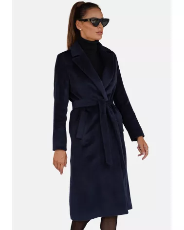 copy of Navy Wool Cashmere Coat