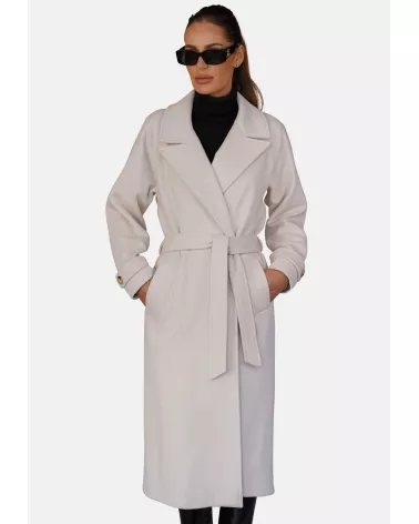 copy of Ivory Wool Cashmere Coat