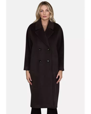 copy of Brown wool coat with cashmere