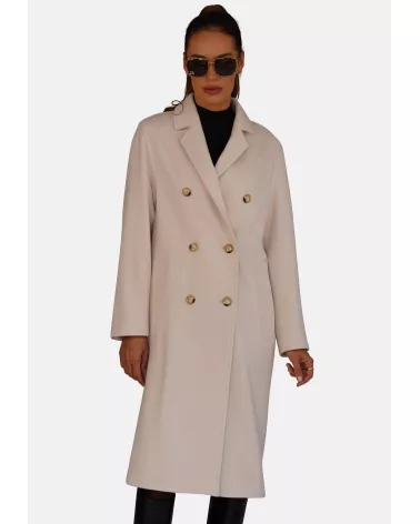 copy of Ivory Wool Cashmere Coat