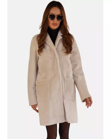 copy of Beige double-sided sheepskin coat