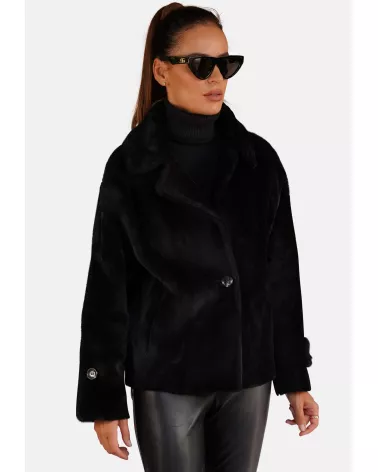 copy of Black double-sided sheepskin coat