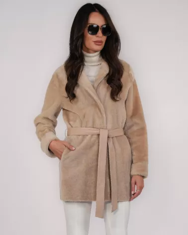 Double-sided sand sheepskin coat