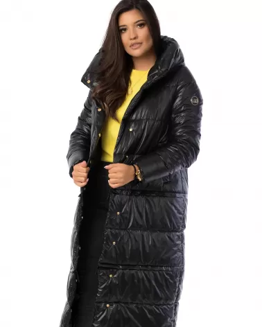 Black long 3 in 1 winter jacket