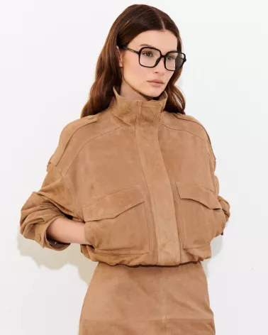 Tobacco Suede Jacket