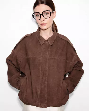 Brown suede jacket