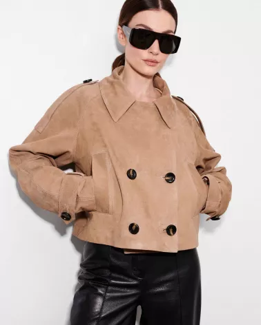 Tobacco suede jacket