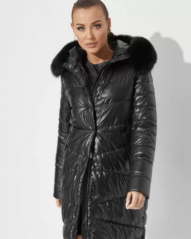 Black winter jacket with...