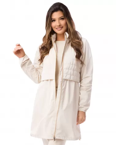 copy of Wodoodporna kurtka typu parka w kolorze taupe