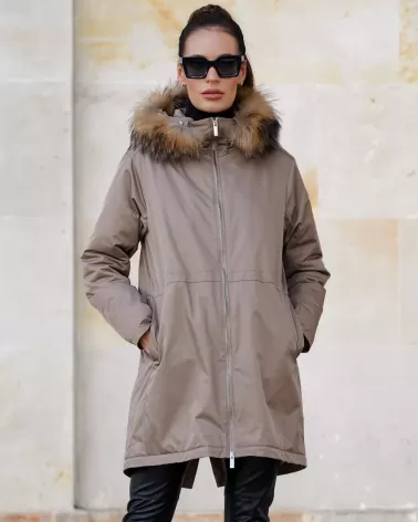 Waterproof camel parka jacket